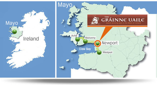 map of clew bay islands